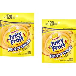 Wrigley's Juicy Fruit Fruity Chews Original Sugarfree Gum 8.5oz 120pcs 2pack