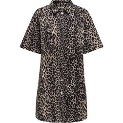 Only Leopard Dress - Black