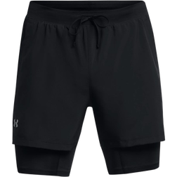 Under Armour Men's Launch 2-in-1 5" Shorts - Black