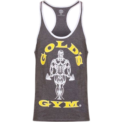 Gold's Gym Contrast Tank - Gray Marl/White