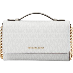 Michael Kors Jet Set Travel Medium Logo Smartphone Crossbody Bag - Opt/Allum