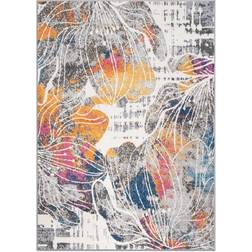 World Rug Gallery Modern Large Floral Multicolor 94x120"