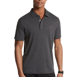 Michael Kors Men's Embroidered Logo Cotton Polo Shirt - Charcoal