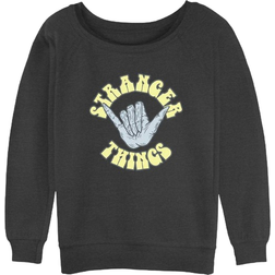 Hot Topic Girl's Stranger Things Rad Things Slouchy Sweatshirt - Black