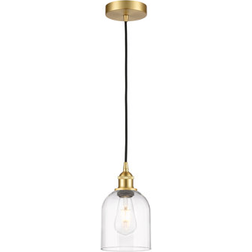 Innovations Lighting Edison Bella Satin Gold/Clear Pendant Lamp 5.5"