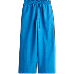 H&M Linen Mix Trousers - Blue