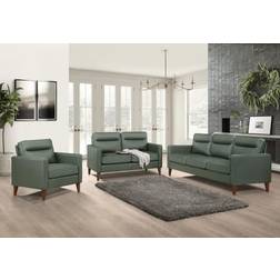 Coaster Jonah Green Sofa 75.8" 3pcs 6 Seater