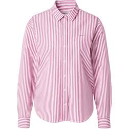 Gant Reg Poplin Striped Shirt Blouse - Dark Lavender