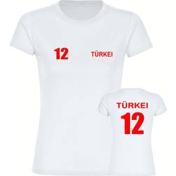 Multifanshop Women's T-shirt Türkiye Jersey Print Red