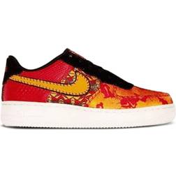 Nike Air Force 1 Low GS - Gym Red/Black/Canyon Gold/Orange Peel