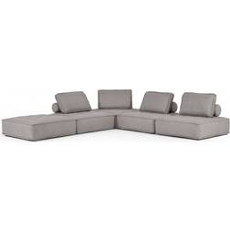 Divani Casa Nolden Grey Sofa 44" 5pcs 5 Seater