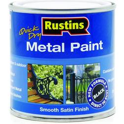 Rustins Quick Dry Metal Paint Black 0.07gal