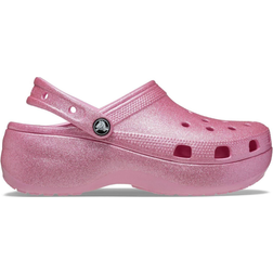 Crocs Classic Platform Glitter Clog - Pink Tweed