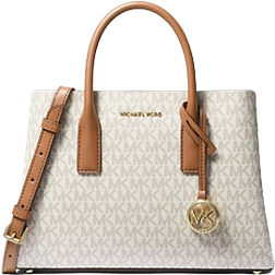 Michael Kors Ruthie Small Signature Logo Satchel - Vanilla/Acorn