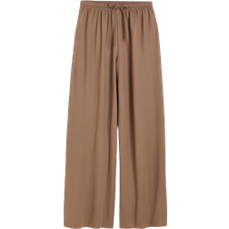 H&M Wide Pull On Pants - Brown