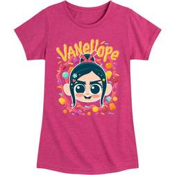 Disney Wreck It Ralph Vanellope & Candy Short Sleeve Graphic T-shirt - Heather Fuchsia