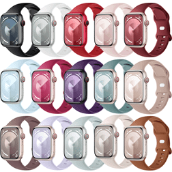 Shein Soft Silicone Bands for Apple Watch 38/40/41mm 15-Pack