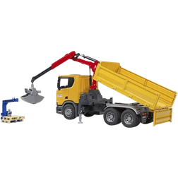 Bruder Scania Super 560R Construction Truck with Crane and 2 Pallets 03551