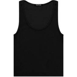 TALENTLESS Crop Modal Tank - Pitch Black