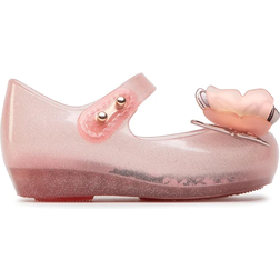 Mini Melissa Kid's Glitter Butterfly Jelly Shoes - Pink