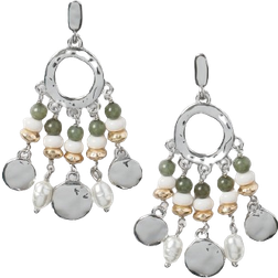 Chico's Off The Rack Fatigue Tassel Chandelier Earrings - Silver/Gold/Multicolour