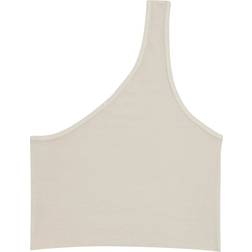 TALENTLESS Women's Asymmetrical Crop Tank - Bone