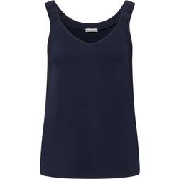 Street One Women's V-Neck Top - Dark Blue