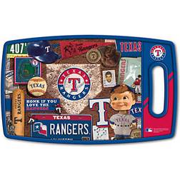 YouTheFan MLB Texas Rangers Retro Chopping Board 14.5"
