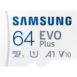 Samsung EVO Plus microSDXC Class 10 UHS-I U1 V10 A1 160/120MB/s 64GB +SD adapter