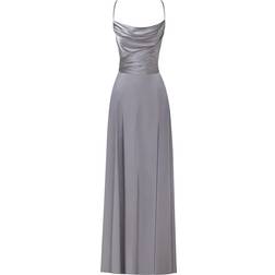 Milla Boudoir Silk Slip Dress - Silver