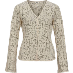 Object Collectors Item Lace Top - Sandshell