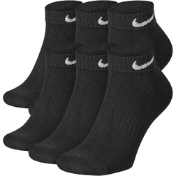 Nike Everyday Cushioned Training Low Socks 6-pack - Black/White