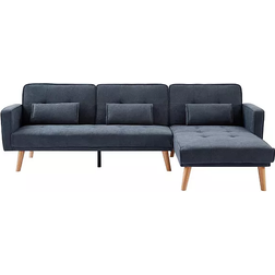 Simplie Fun Convertible Sectional Grey Sofa 67"