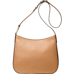 Michael Kors Kensington Large Pebbled Leather Crossbody Bag - Pale Peanut