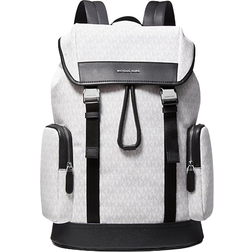 Michael Kors Hudson Logo Backpack - Bright Wht