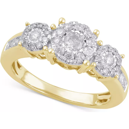 Macy's Engagement Ring - Gold/Diamonds
