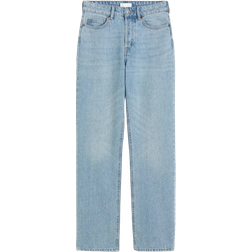 H&M Straight High Jeans - Light Denim Blue