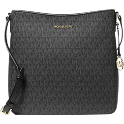 Michael Kors Jet Set Travel Large Logo Messenger Bag - Black