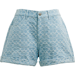 Coach Signature Denim Shorts - Blue Signature