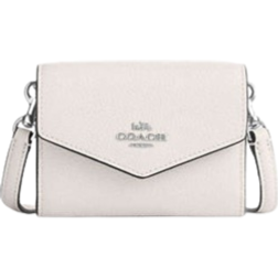 Coach Mini Envelope Wallet With Strap - Silver/Chalk