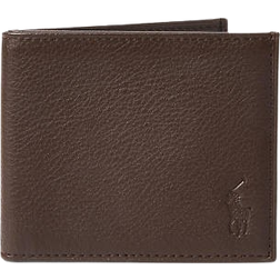 Polo Ralph Lauren Pebbled Leather Billfold Wallet - Brown