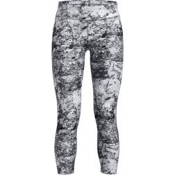 Under Armour Girl's HeatGear Printed Ankle Crop - Black/Grey/White