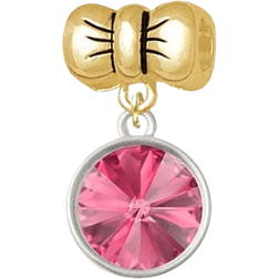 Delight Jewelry Bow Charm Bead - Gold/Silver/Pink