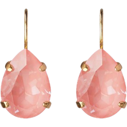 Caroline Svedbom Mini Drop Clasp Earrings - Gold/Pink