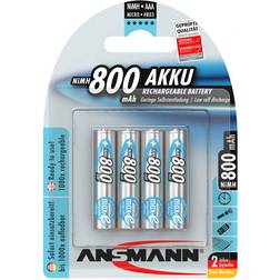 Ansmann NiMH Micro AAA 800mAh MaxE Compatible 4-pack