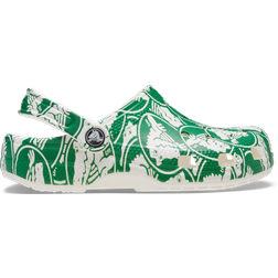 Crocs Toddler Classic Duke Print Clog - Green Ivy