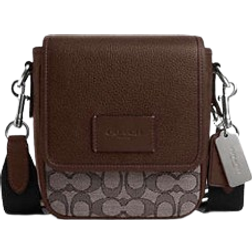 Coach Lucas Crossbody In Signature Jacquard - Sv/Oak/Maple