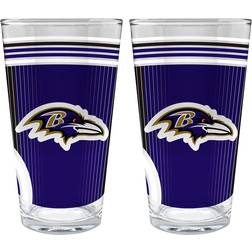 Great American Products Baltimore Ravens Beer Glass 16fl oz 2