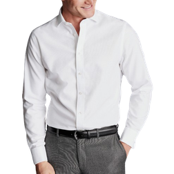 Charles Tyrwhitt Clifton Non Iron Shark Collar Shirt - White