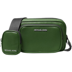 Michael Kors Cooper Pebbled Leather Camera Bag - Fern Green